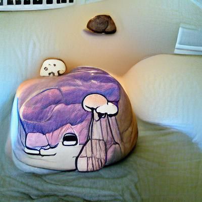 Mushroom Rock Squishmallow Plush Toy