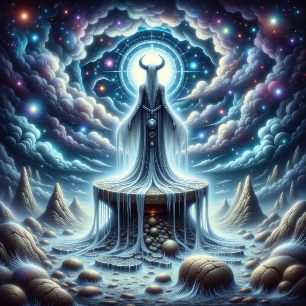 Mystical Goblin King Zodiac in Whimsical, Dreamlike Style