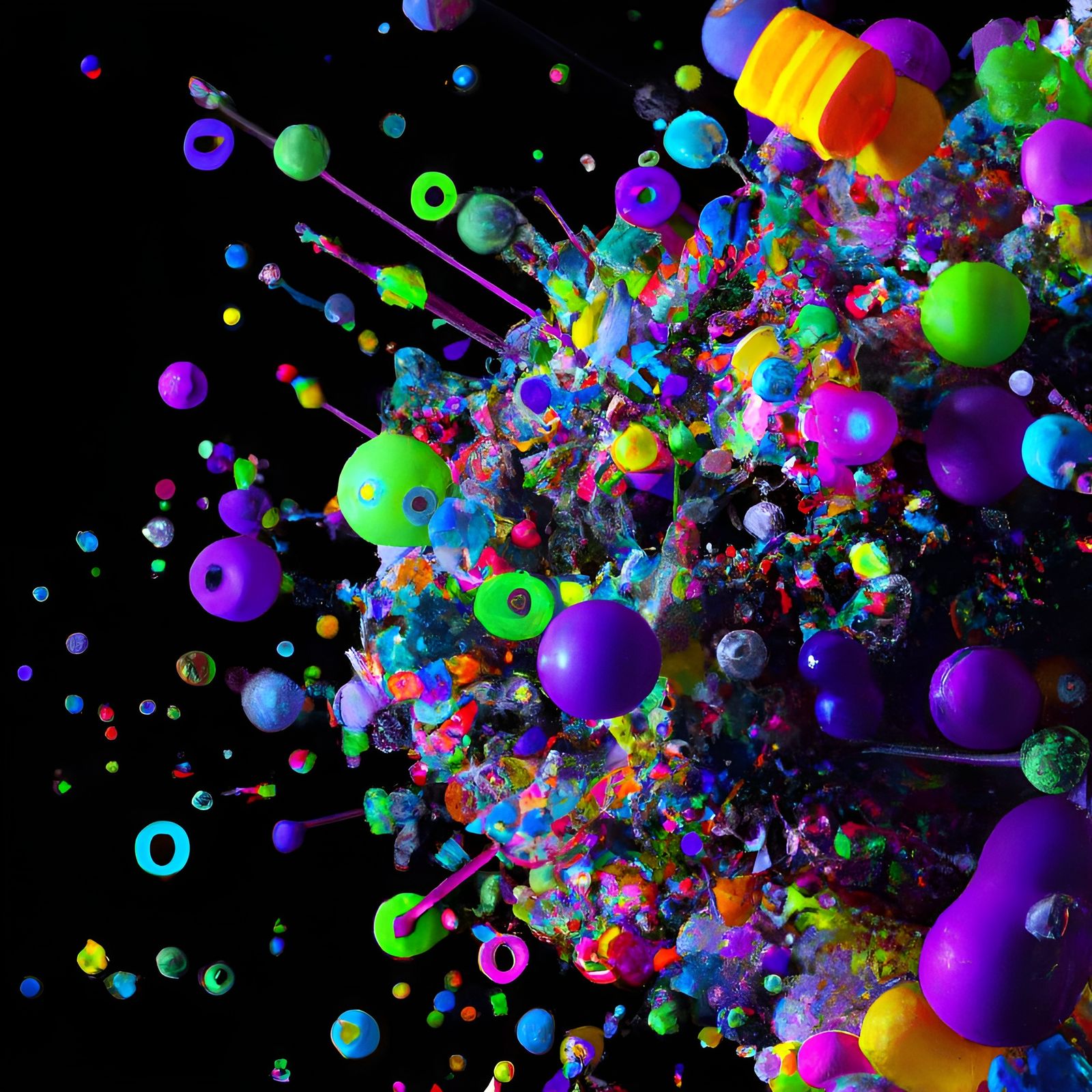 Vibrant Quantum Particulates in Subatomic Rendering