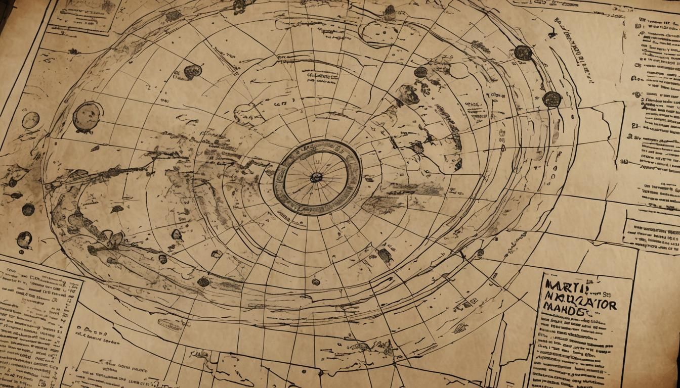 Retrofuturistic Martian Cartography in Mid-Century Comic Boo...