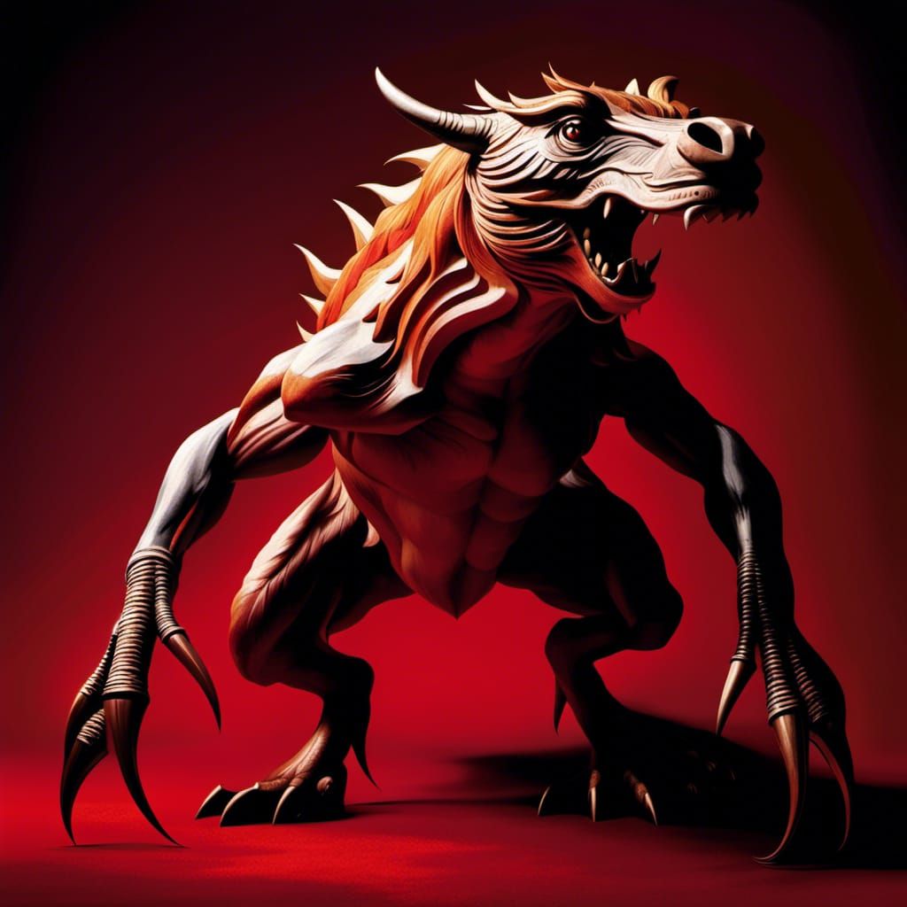 DaVinci-esque Sketch: A Monstrous Beast