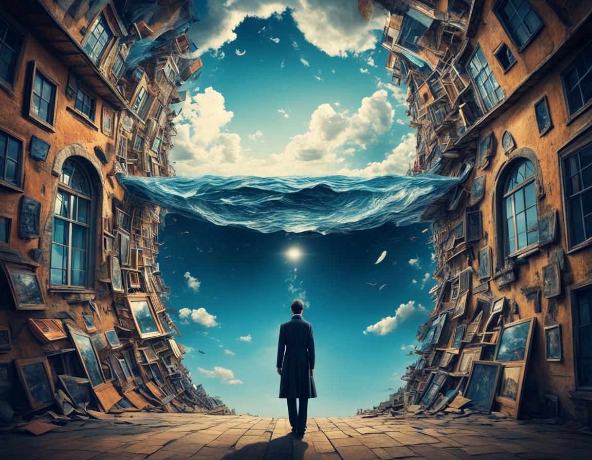 Surreal Distorted Reality: Abstract Dreamscape