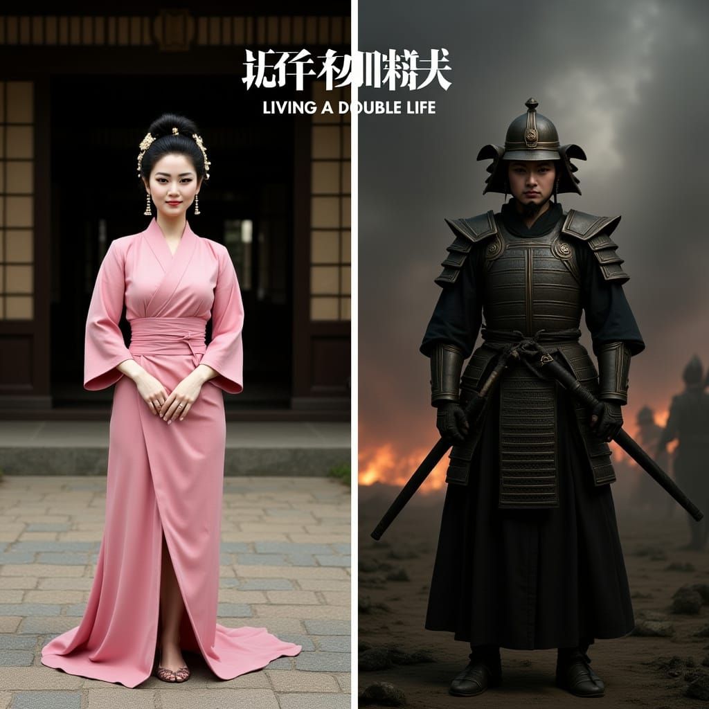 Concubine and Samurai Portrait: Living a Double Life