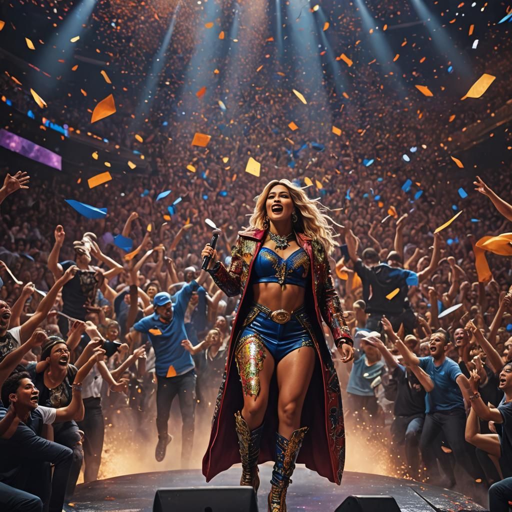 Karol G Performs at Madison Square Garden: 8K Art