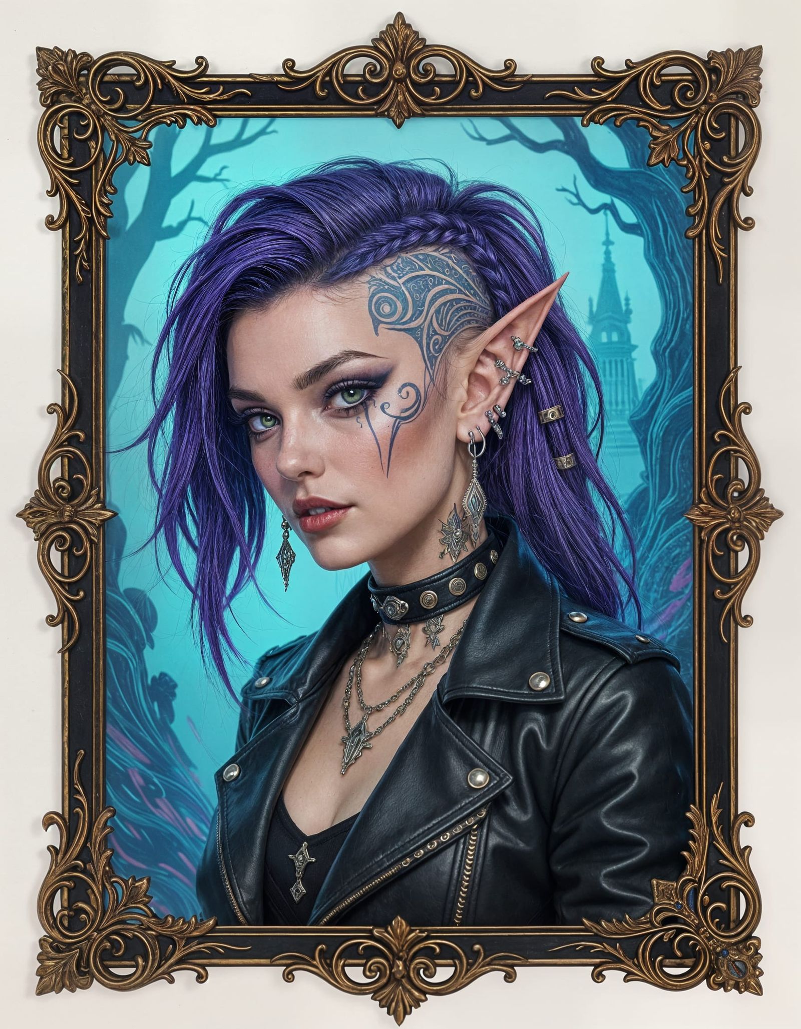Portrait of an Elven punk