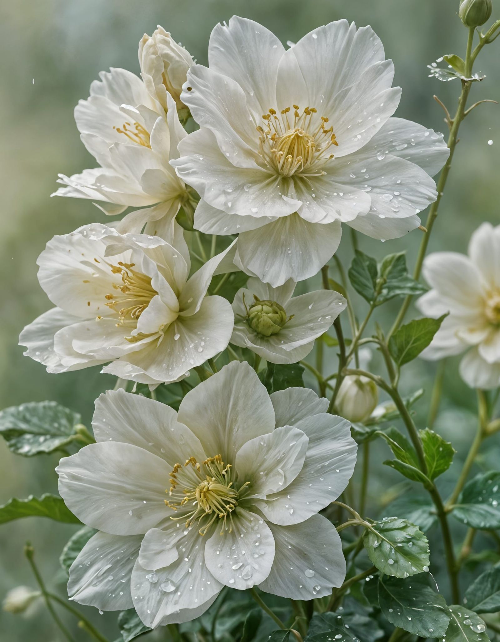 Elegant White Flower Close-Up