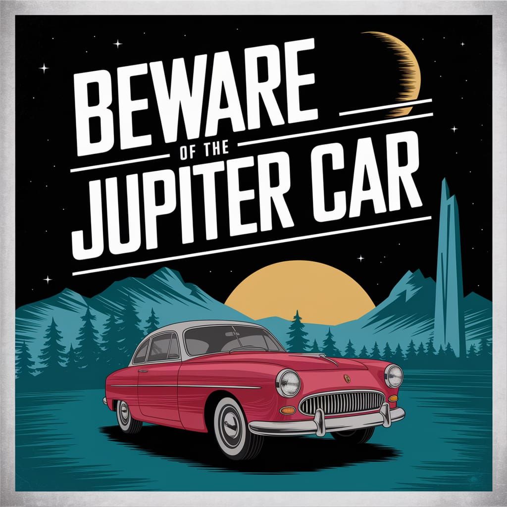 Jupiter Car Movie Poster by Saryan and Dix Styles