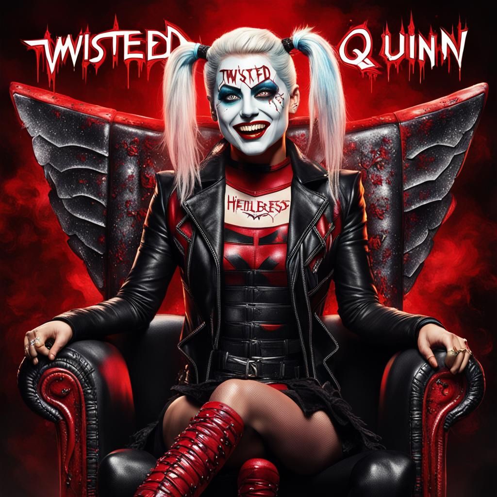 Dark Goddess with Angel Wings and Twisted Bliss