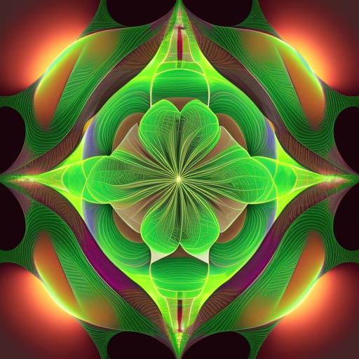 Green Rose: Birth of a World in Glass Cone