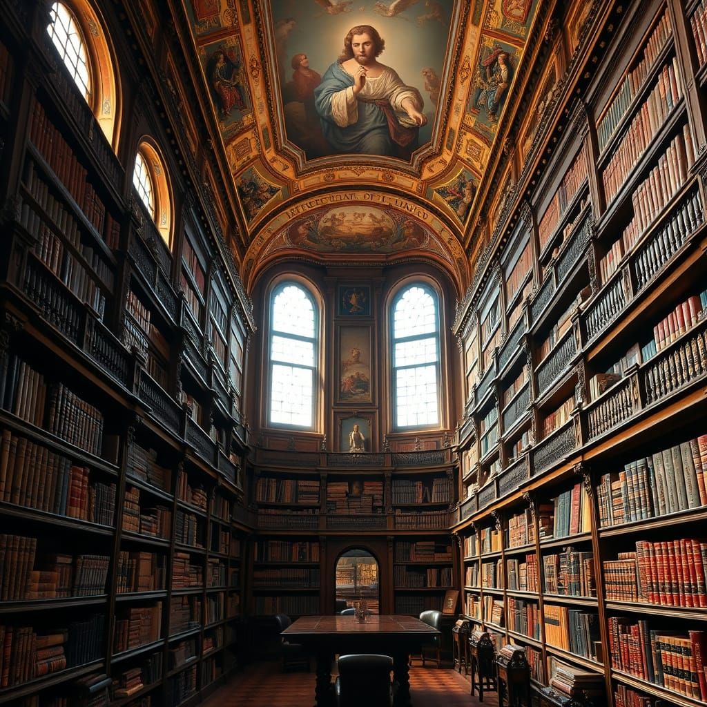 Grand Renaissance Library within Vatican Walls