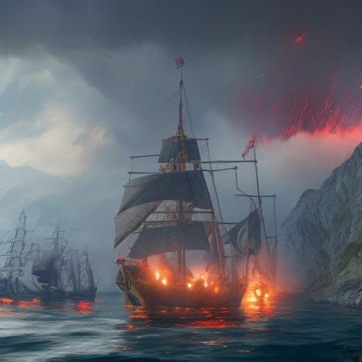 War of 1812: Detailed Matte Painting in Deep Color