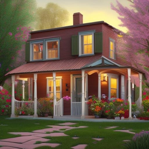 Detailed Arizona House Painting in Ultra HD