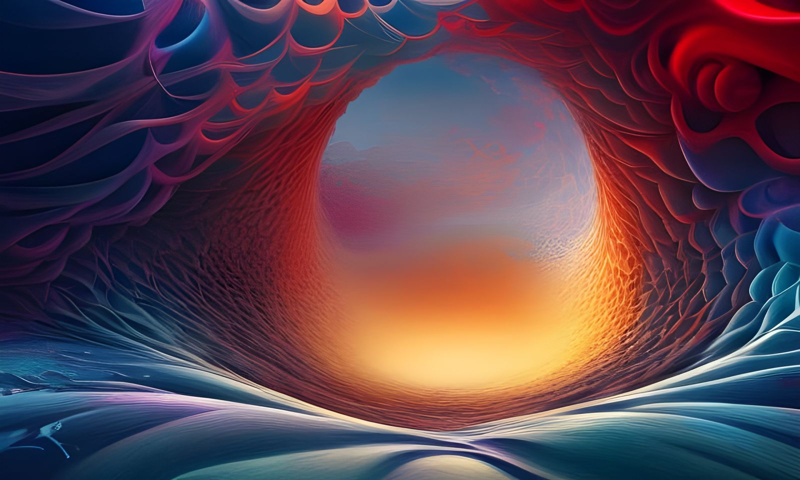 Psychedelic Dreamscape: Digital Illustration in Unreal Engin...