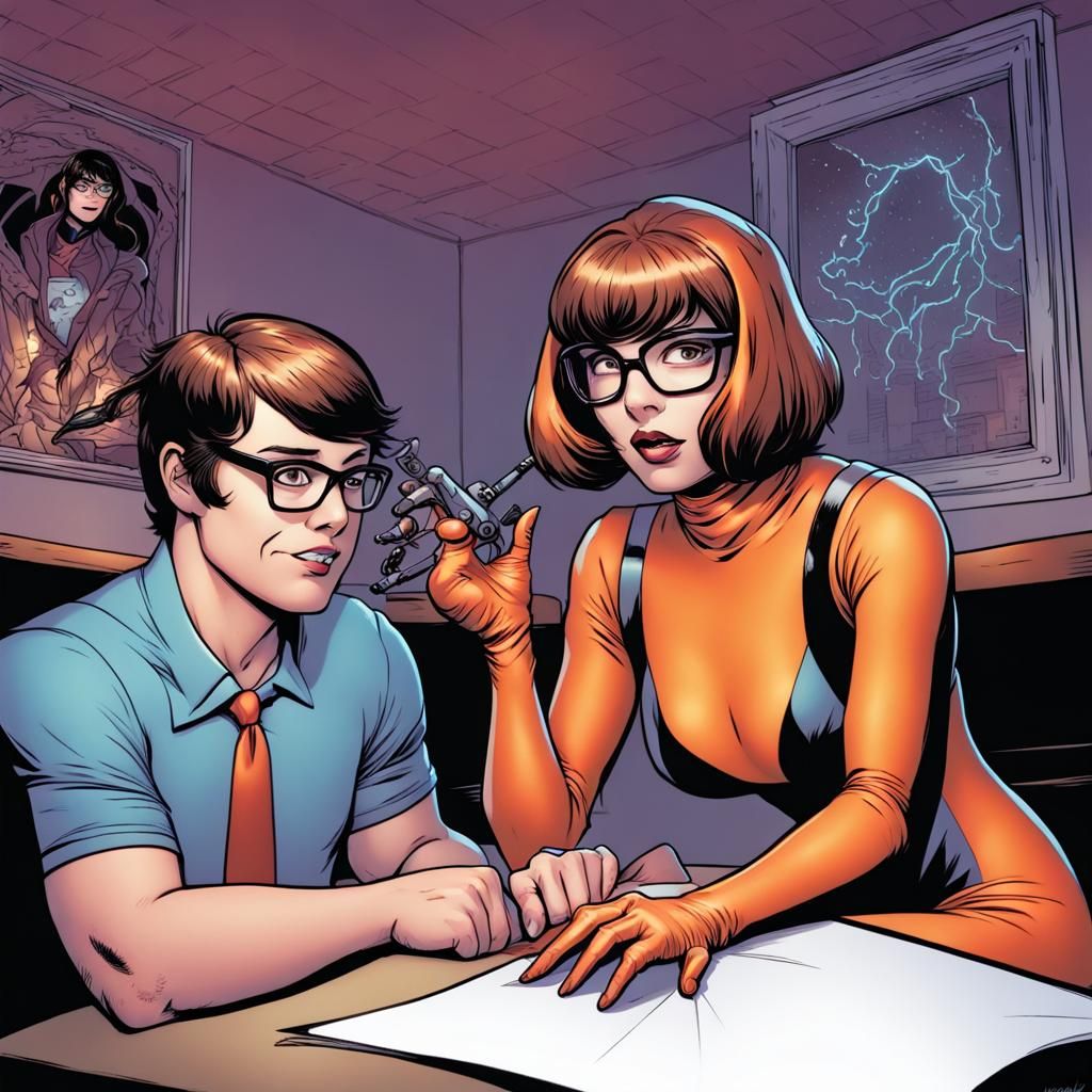Velma helps Peter Parker