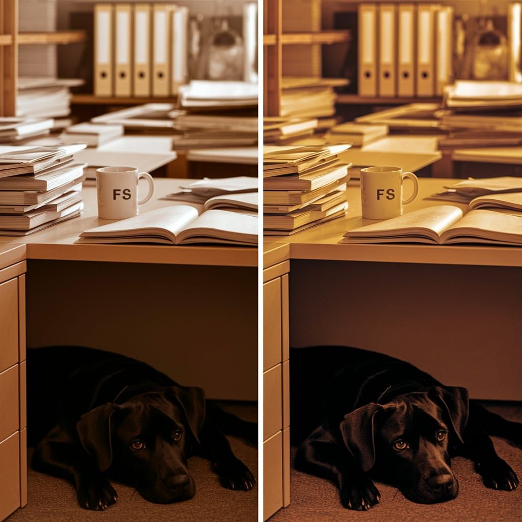 Spot the Difference: Two Cozy Office Scenes