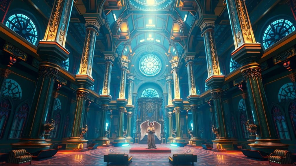 Solarpunk Angel Announces Birth of the Divine in a Crystal H...