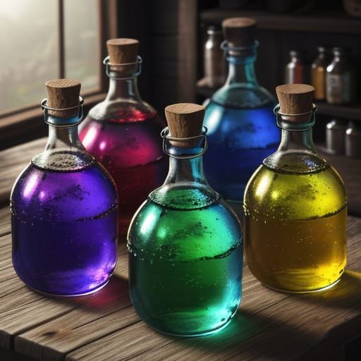 Magical Potions in Whimsical Woodland Lab