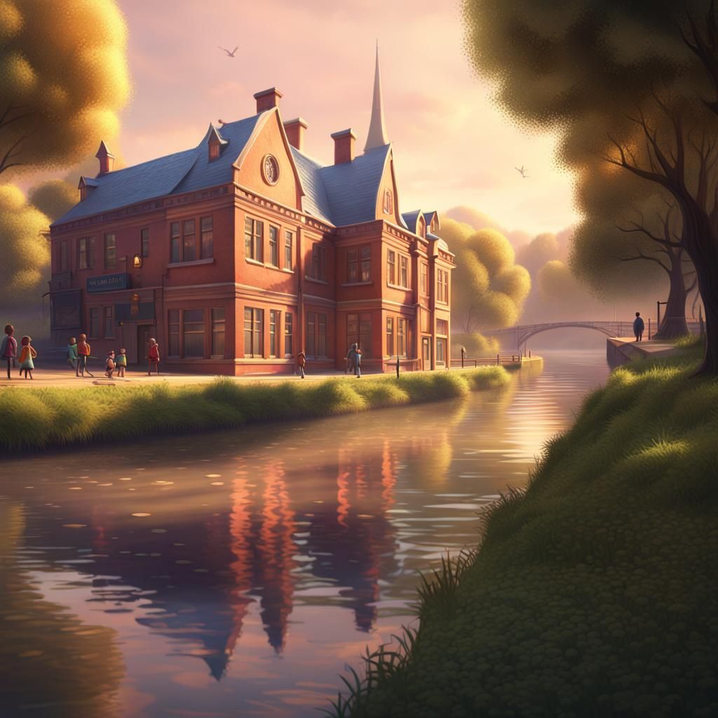 River School: Pixar-Style 3D Render
