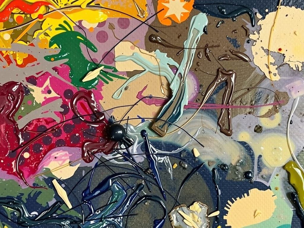 Vibrant Impasto Palette: A Symphony of Color