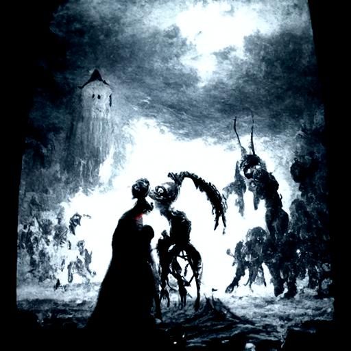 Gothic Carnival of Demons in Apocalyptic Fantasy