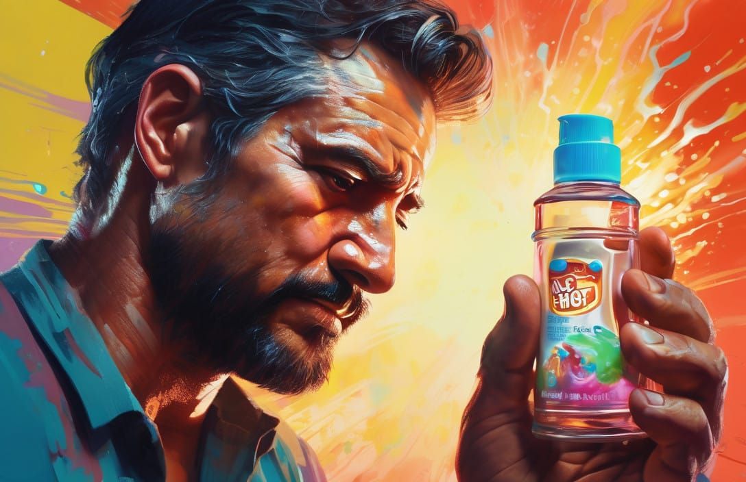 Hyperrealistic Portrait with a Touch of Drama in Colorful Se...