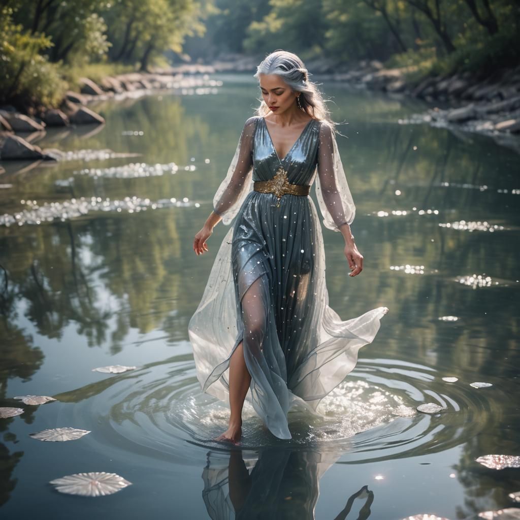 Water Goddess Walking on Crystal River