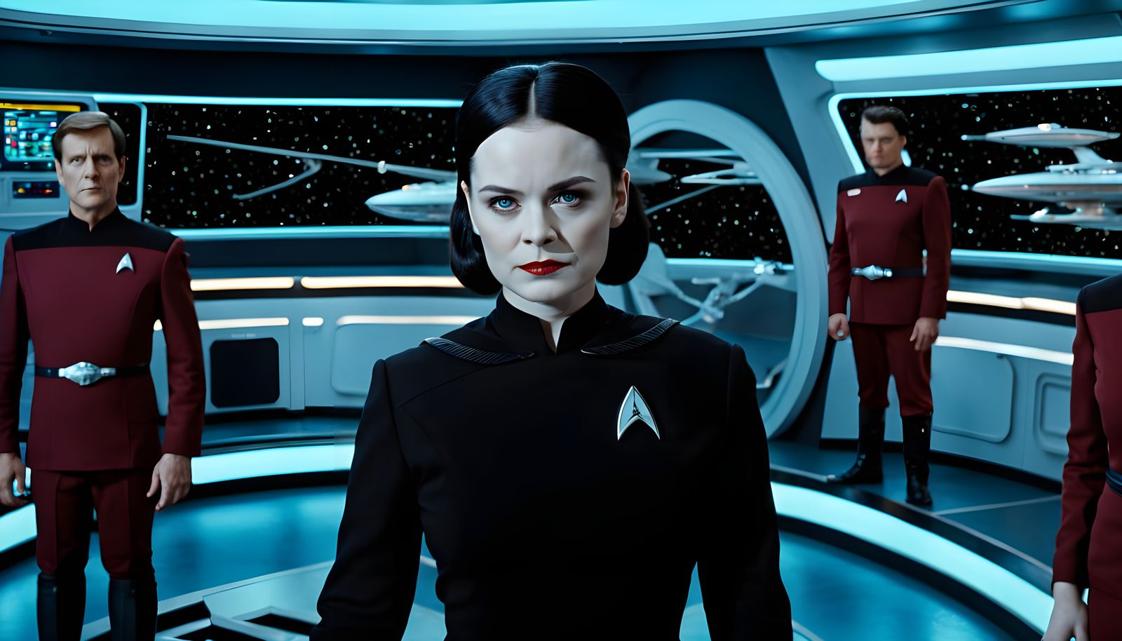 Wednesday Addams Takes Command of the USS Enterprise