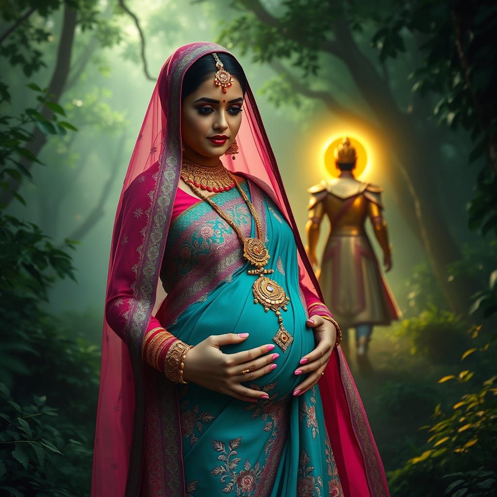 Realistic Indian Mythology Scene in 4K Cinematic Style