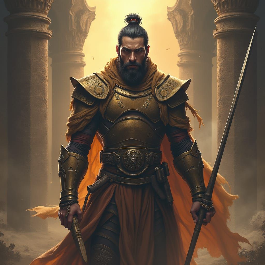 Apostle of Adam in Ancient Mesopotamian Art Style