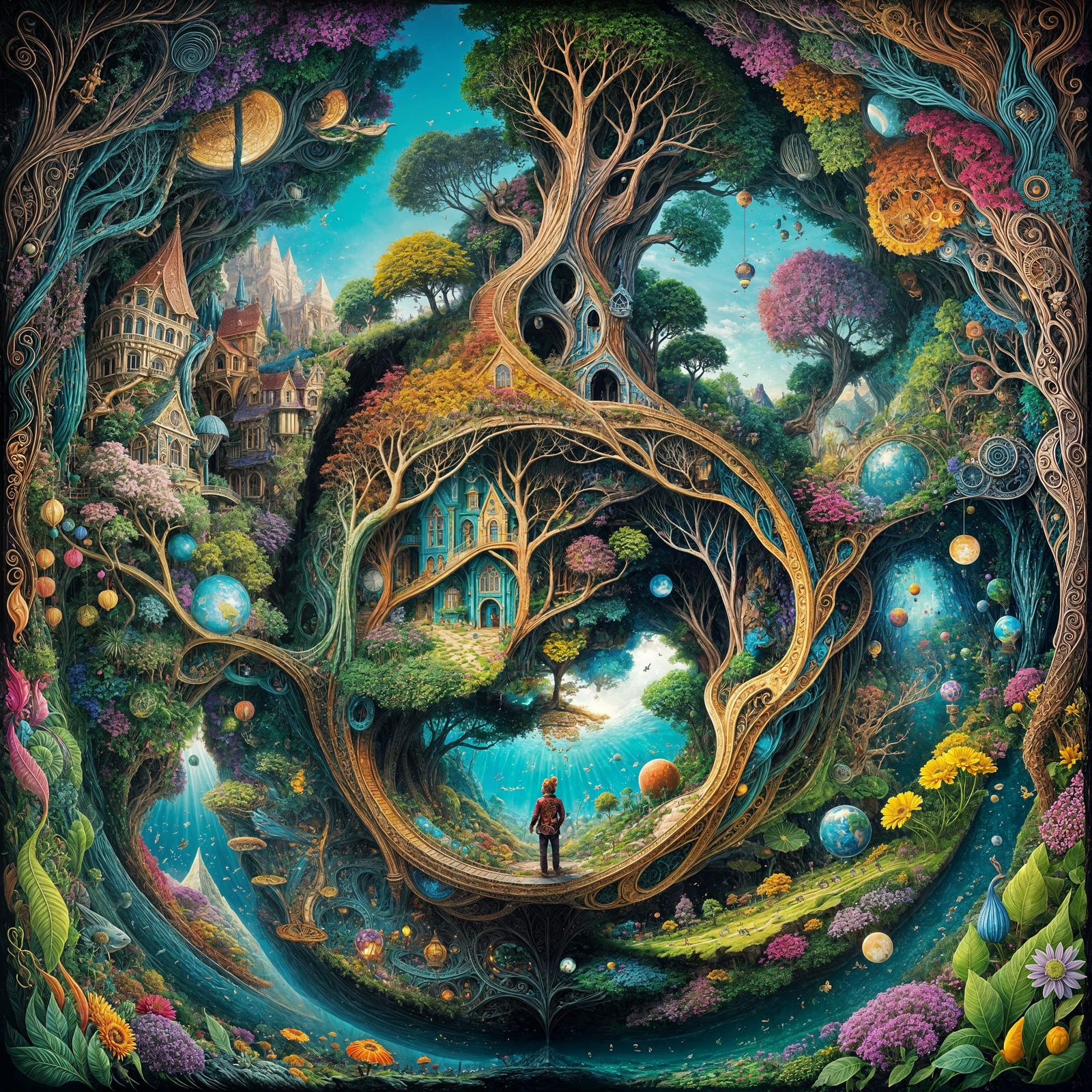 Surreal World Within a World: Fantasy Landscape