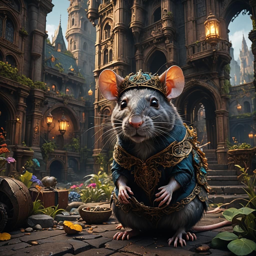 Fantastical Rat Concept Art in Deep Color
