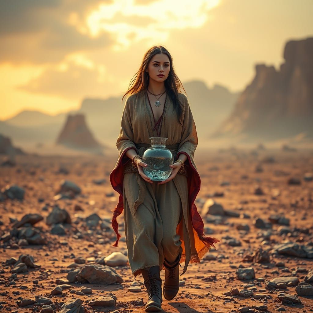 Angel of the Barren Wastes in Regal Robes