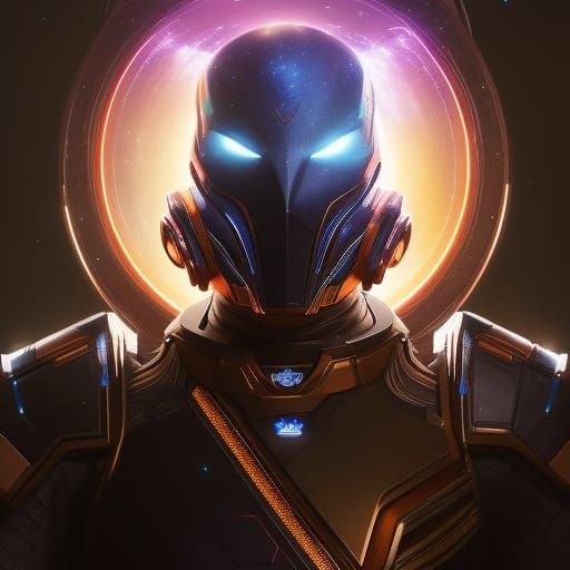 Galactic Cosmic Ranger Portrait in Anime Style