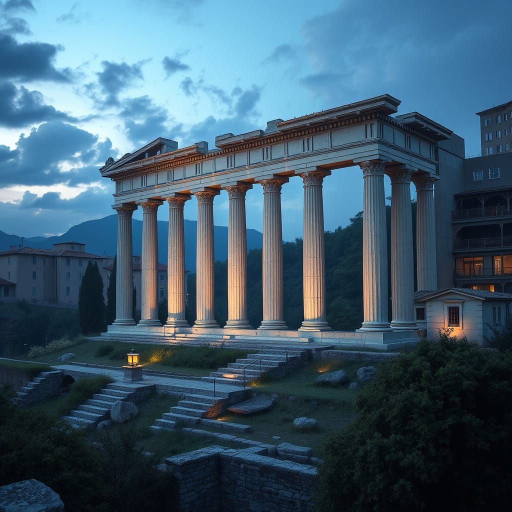 Ancient Italian Victory Scene in Eloquent Renaissance Style