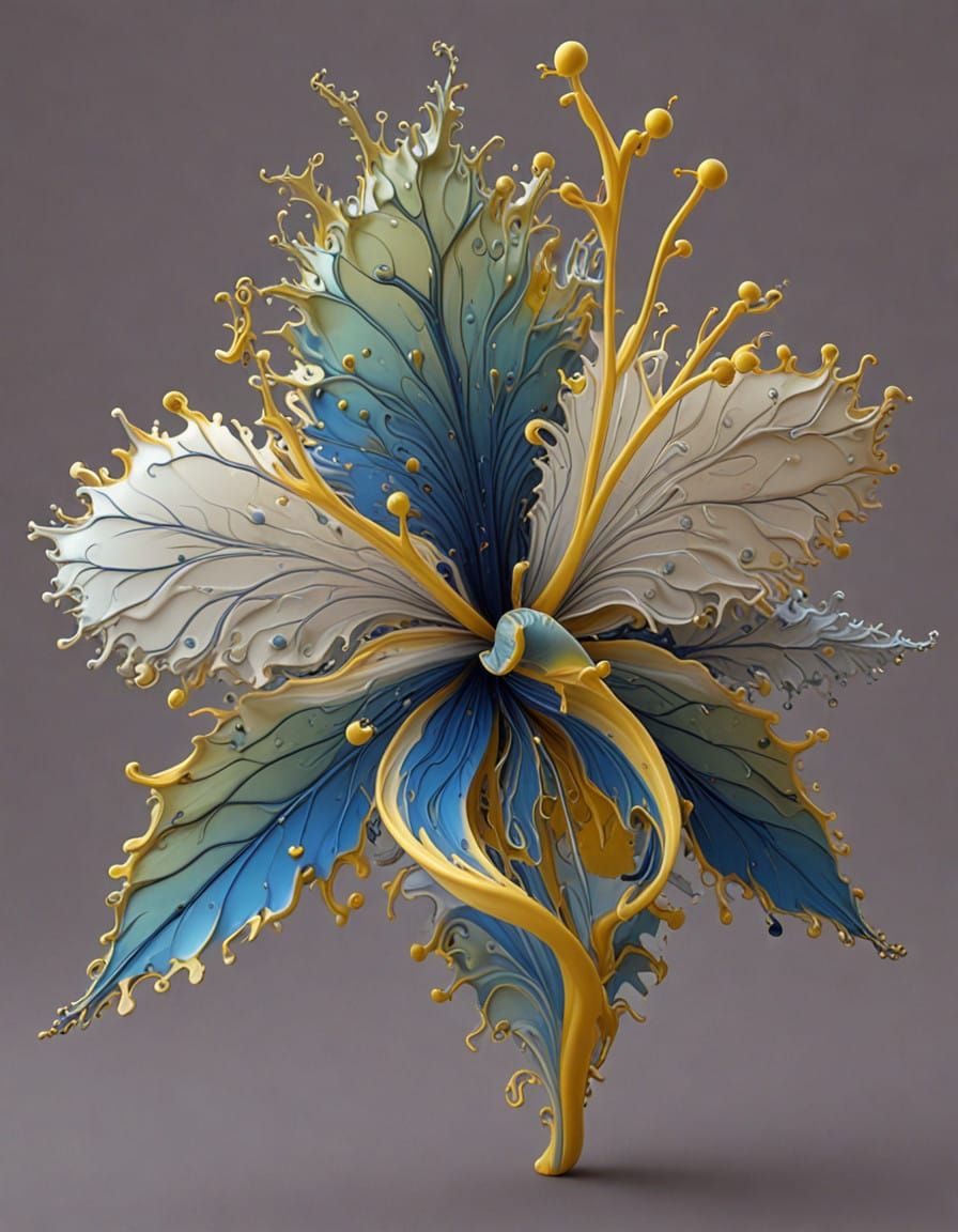 Iridescent Fractal Masterpiece in 3D