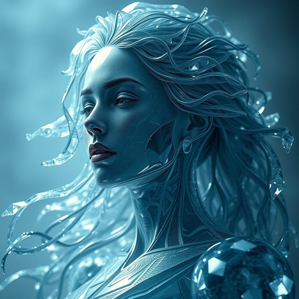 Glass Woman: Epic Cinematic Digital Matte Painting