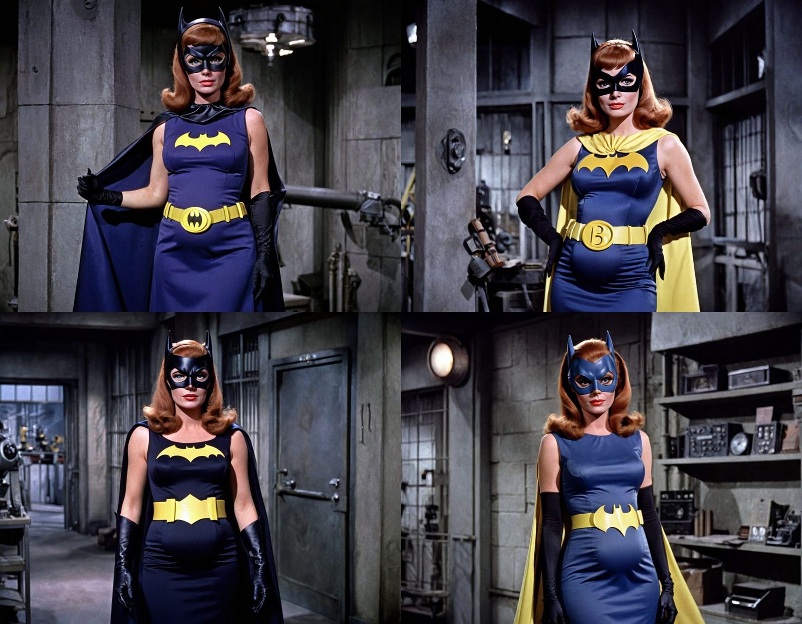 Pregnant Batgirl in 1966 Batcave