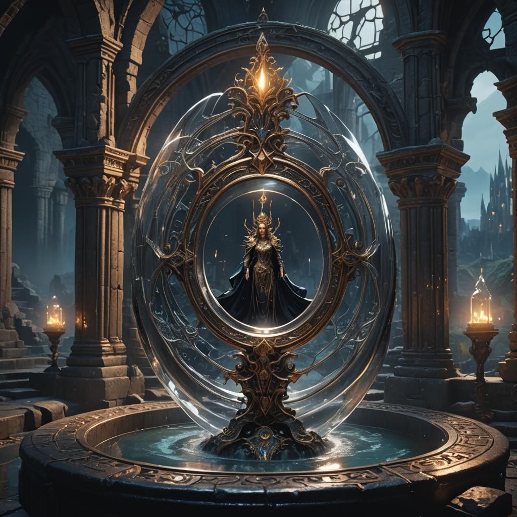Goddess of the Night in Glass Ring Castle