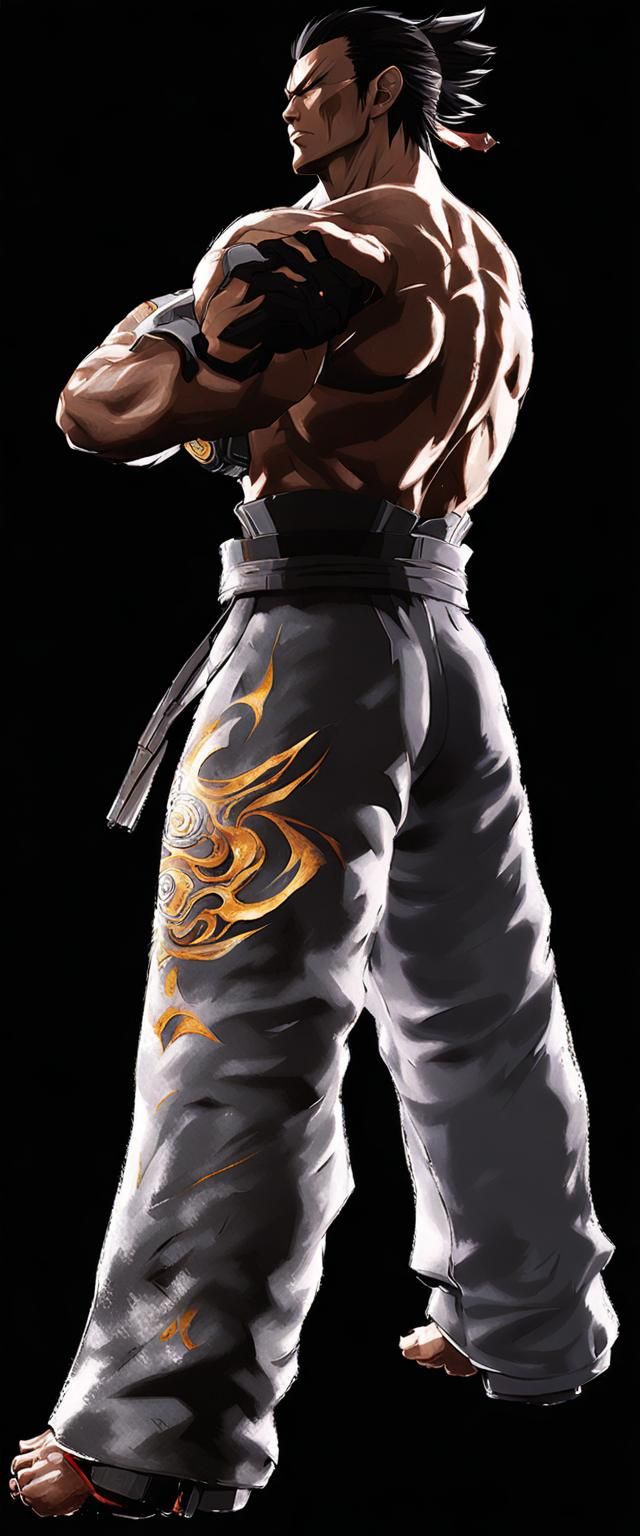 Kazuya from Tekken in Anime Style