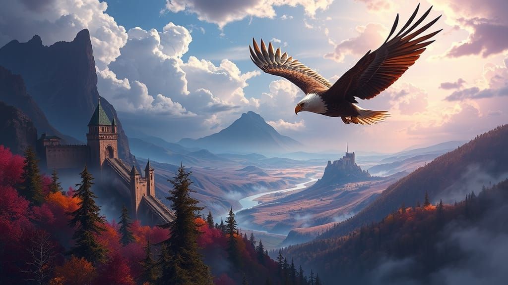 Eldorian Eagle soars over Ancient Kingdom