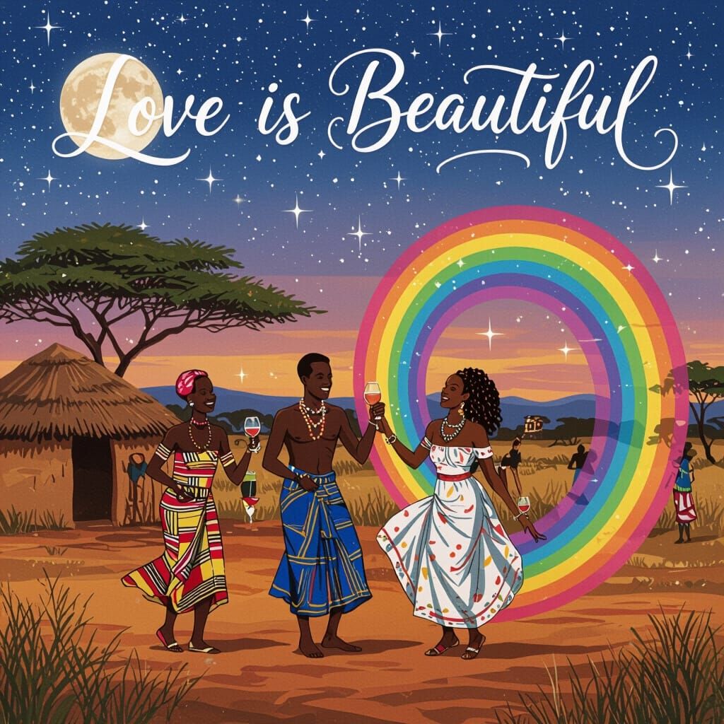 Gay Couples Celebrate Love on Savannah at Moonlit Evening