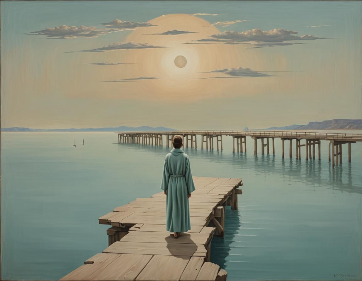 Surrealist Woman by Teal Bay, Oil Painting