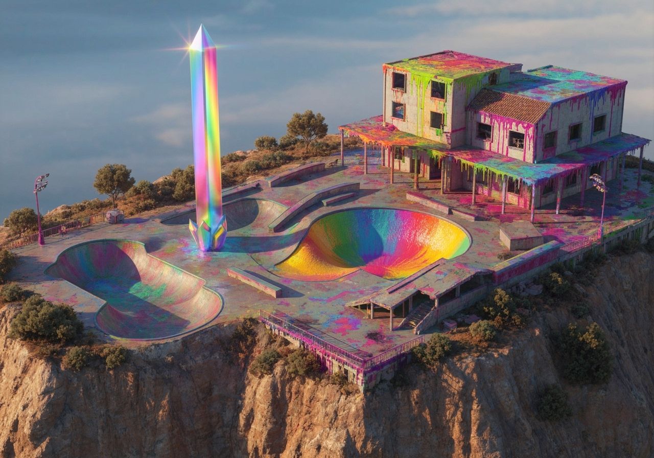 Rainbow Skatepark in Atomic Punk Style