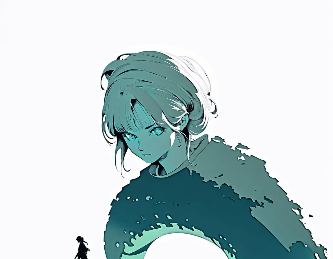 Medusa with Snakes for Hair in Oil Painting Style