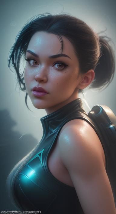 Hyperrealistic Kim Possible Splash Art