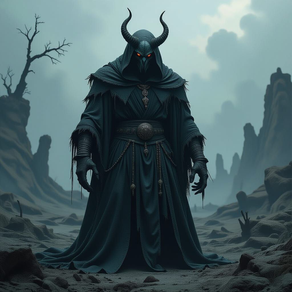 Eldritch Machoke in Dark Gothic Style