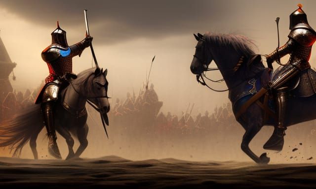 Medieval knight tournament