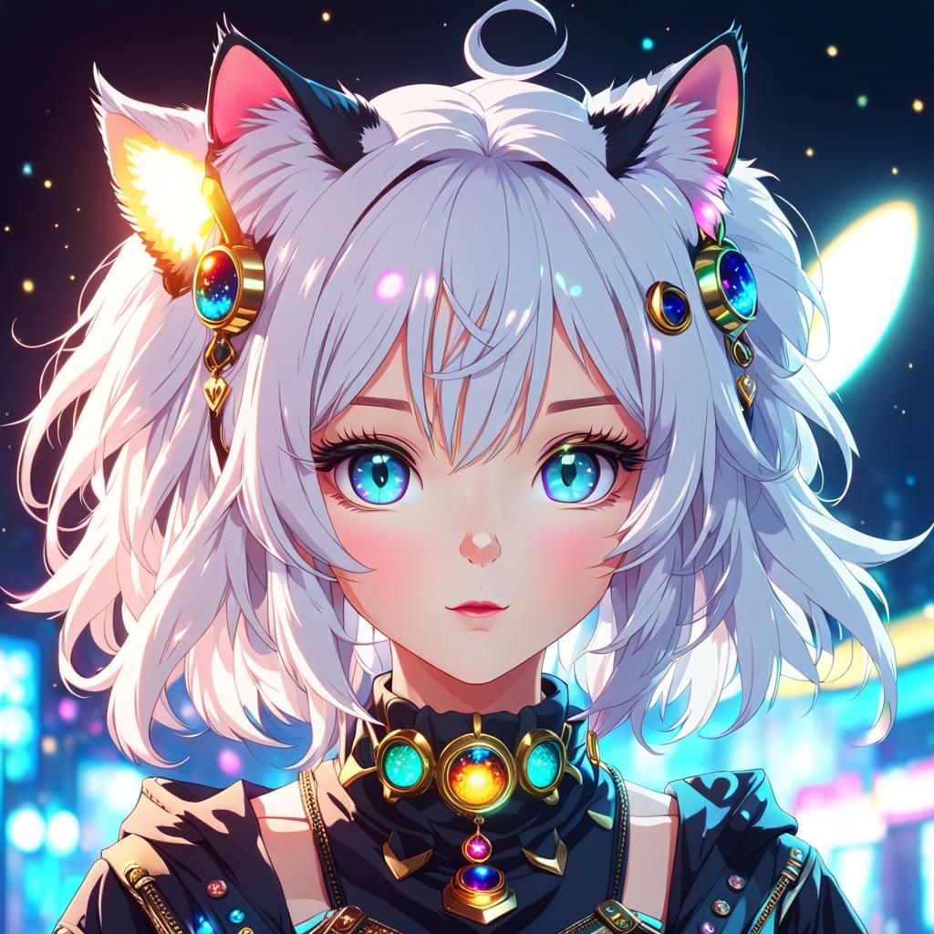 Anime Cat-Eared Girls with Heterochromia