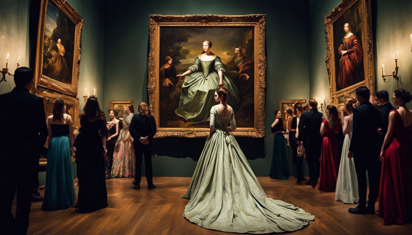 Stunning Woman Emerges from Renaissance Painting in Enchanti...