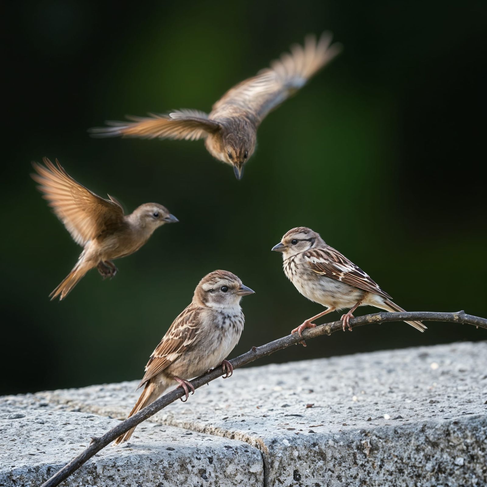 Sparrows Generated by AI